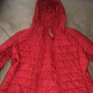 d.e.t.a.i.l.s intl rain jacket, size medium, red